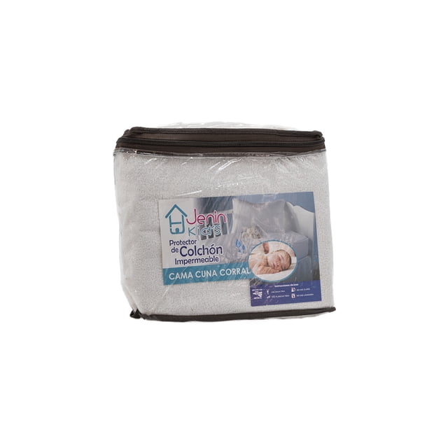 Protector de Colchón de Toalla para Cuna de Bebé Jenin Home Cubrecolchón Impermeable Color Blanco