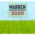 thumbnail image 1 of Warren 2020 White (18" x 24") Yard Sign, Includes Metal Step Stake, 1 of 6
