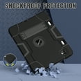 thumbnail image 7 of Dteck Case for iPad Pro 11 inch 2024,Shockproof Silicone + PC 3-Layer Protection Kickstand Case Heavy Duty Cover for iPad Pro 11-in. (M4) 2024,Black, 7 of 7