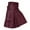 Red, variant on Daolelai Men's Scottish Festival Kilt Multicolor Pleated Kilt