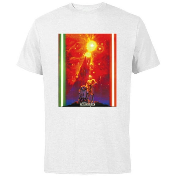Star Wars Return of the Jedi Starfall Japan Vintage Poster - Short Sleeve Cotton T-Shirt for Adults - Customized-White