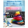 thumbnail image 2 of Marcadores Plumones Punta Pincel Doble Punta Iforu 120 Colores, 2 of 4