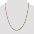 thumbnail image 2 of 14K Yellow Gold Diamond Cut 3.3mm Semi-Solid Chain 20 Inch, 2 of 6