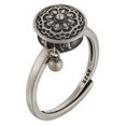 thumbnail image 4 of 2 anillos giratorios budistas tibetanos con rueda de oración OM, anillo Mantra de loto de latón, anillos de dedo de la suerte Ropa, zapatos y accesorios Miscelánea Anillo retro de plata antigua, 4 of 6