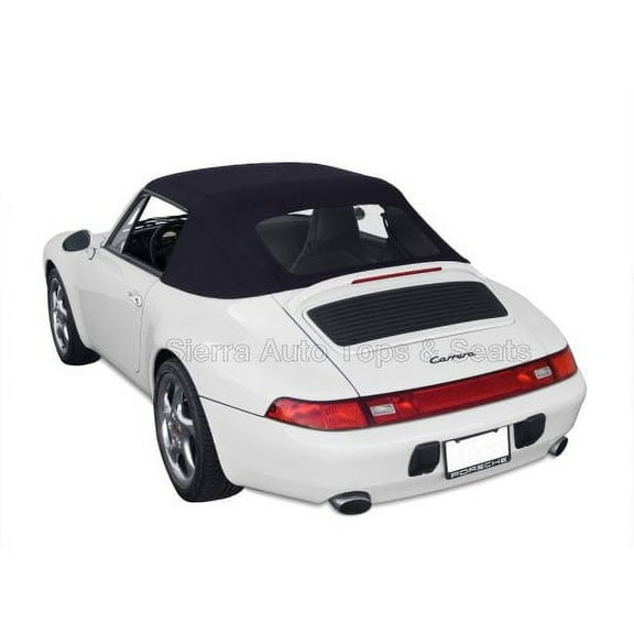 Sierra Auto Tops Convertible Top Replacement for Porsche 993 Carrera 1994-1998, German Classic Canvas, Black