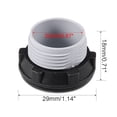 thumbnail image 2 of Unique Bargains 5 Pcs 22mm Black Gray Plastic Push Button Switch Hole Panel Plug, 2 of 3