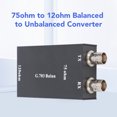 thumbnail image 3 of G703 Balanced To Unbalanced Converter, Fireproof BNC To RJ45 Converter Excellent Heat Dissipation 75ohm To 12ohm Connector  for Building Perimeter Security, 3 of 7