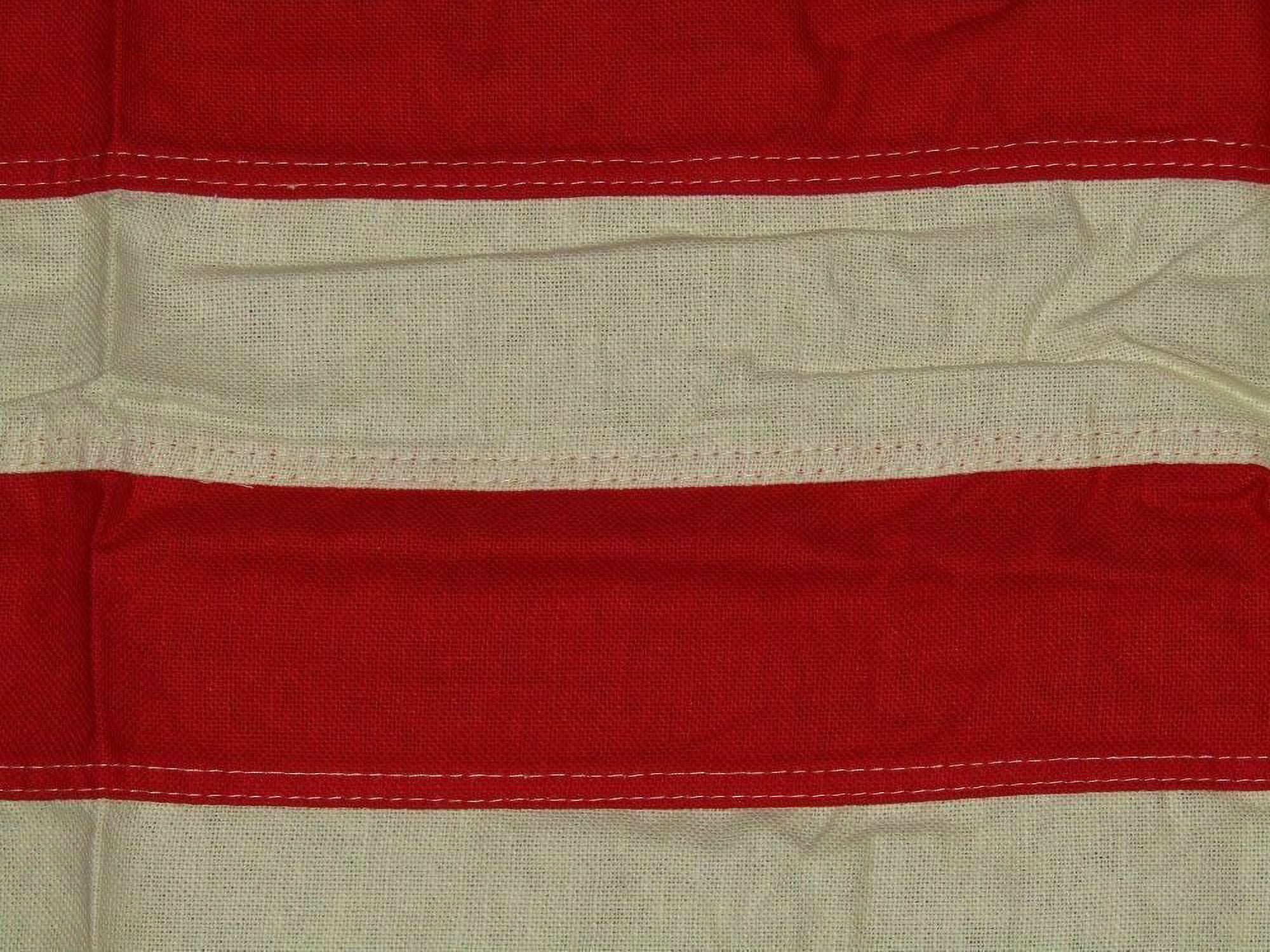 3x5 Embroidered 48 Star USA American Tea Stain Vintage Cotton Flag