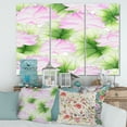 thumbnail image 2 of Designart ' Ancient Pink Lotuses In The Pond IX ' Traditional Canvas Wall Art Print, 2 of 3