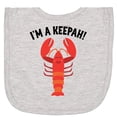 thumbnail image 2 of Inktastic Lobster Funny Im a Keepah Newborn Bib, 2 of 3