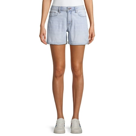 EV1 from Ellen DeGeneres Alex Relaxed Bleached Wash Jean Shorts Women's
