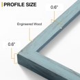 thumbnail image 4 of Vittanly 5x7 Picture Frame, Display Pictures 4x6 with Mat or 5x7 without Mat, Premium Material with Shatter Resistant Plexiglass, Photo Frame for Wall or Table Top Display, Rustic Blue, 1 Pack, 4 of 6