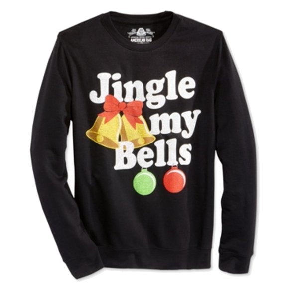 American Rag Mens Jingle Bells Pullover Sweater
