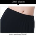 thumbnail image 4 of VSSSJ Women's Thin Dance Pants Slim Fit Solid Color Elastic Waist Straight Wide Leg Yoga Pants Fashion Baggy Lightweight Flowy Pants Black L, 4 of 9
