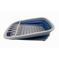 thumbnail image 3 of SAMMART 8L (2.11Gallons) Collapsible Plastic Dish Drainer - Foldable Drying Rack - Portable Dinnerware Organizer - Space Saving Kitchen Utensil Storage Tray, 3 of 5
