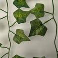 thumbnail image 3 of Paquete de 12 hojas de hiedra falsas de 6,5 pies, guirnaldas artificiales, plantas colgantes verdes, vid para decoración de pared del dormitorio, decoración de boda, fiesta, habitación, cosa, 3 of 5