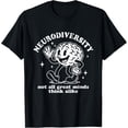 thumbnail image 1 of Camiseta retro divertida de neurodiversidad no todas las grandes mentes, 1 of 2