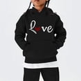 thumbnail image 2 of EnJoCho Childrens Hoodie Pullover With Hood Girls Boys Long Sleeve Plain Casual Elegant Tops Loose Autumn Winter Sweatshirt Blouse Shirt, 2 of 5