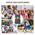 thumbnail image 6 of Sikiie Keep Life Simple Daisy Flower Basketball Jersey Reversible Men's Mesh Athletic Sports Shirts Training Practice S-4XLLarge, 6 of 6