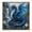 Blue Dragon#235, variant on Dragon 3D Fabric Poke Art Kit for Adults, Easy No-Sew DIY Craft Set with Pre-Cut Fabric Pieces and Poking Tool, Creative Handmade Art Project with Display Frame,White Dragon