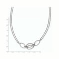 thumbnail image 2 of FJC Finejewelers 14k White Gold Polished Double Strand Link Necklace, 2 of 2