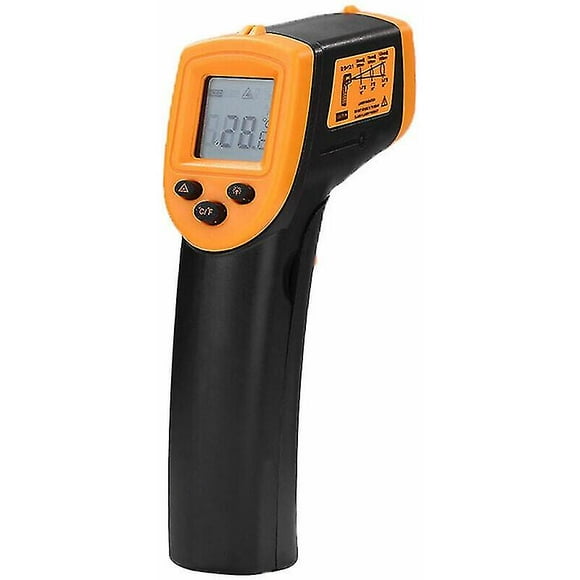 Non-contact Handheld Infrared Thermometer, Lcd Digital Thermometer, Infrared Industrial Thermometer, -50 To 600c/-58 To 1122f (not For Humans) Orange