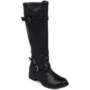 Journee Collection Bite Women's Tall Boots Color: Black Size: 7