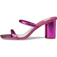 thumbnail image 2 of Dolce Vita Noles Electric Pink Metallic Stella Slip On Square Toe Heeled Sandals (Electric Pink Metallic Stella, 12), 2 of 5