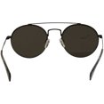 thumbnail image 4 of Tommy Hilfiger Women's TH1455S TH/1455/S 006NR Shiny Black Round Sunglasses 53mm, 4 of 5