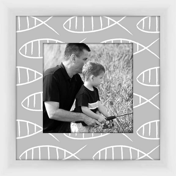 Living31 Fishers of Men II Decorative 5x5 Photo Frame, 9.25" x 9.25" Wall Art