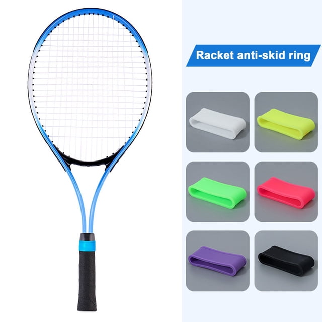 LJNYFDC Compact Paddle Grip Band 2Pcs Pickleball Paddle Grip Band Elastic Badminton Table Tennis Racket Overgrip Handle Silicone Non Slip Ring Pickleball
