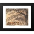 thumbnail image 2 of Julius Caesar Ibbetson 14x11 Black Modern Framed Museum Art Print Titled - Shelter for Cattle, 2 of 5