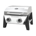thumbnail image 3 of Expert Grill Stainless Steel 2-Burner Tabletop Propane Gas Grill, 13,000 BTUs, 273 sq. in., 3 of 15