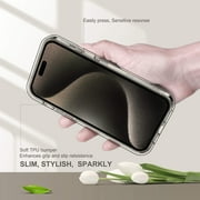 ULAK Phone Case for iPhone 15 Pro Max, Sturdy Rugged Hybrid Heavy Duty Shockproof Clear Case for Apple iPhone 15 Pro Max 6.7 inch 2023, Transparent