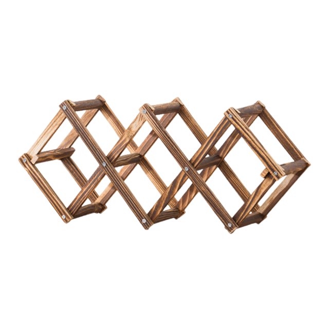 Primegos Wooden Wine Storage Rack Bee-Shaped Design No Assembly Required Horizontal Bottle Placement Moist Cork 3-10 Bottles Versatile Display Organizer