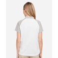 thumbnail image 3 of Team 365 TT21CW Women's Command Snag-Protection Colorblock Polo-White/ Sport Silver-2XL, 3 of 6