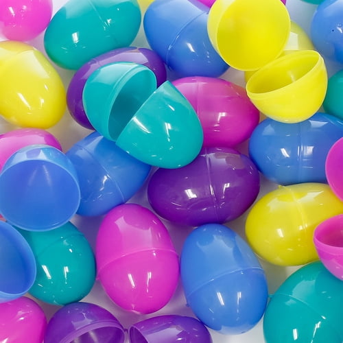 EMPTY MEDIUM PLASTIC EASTER EGGS 31/4"
