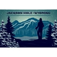 thumbnail image 4 of Jackson, Hole, Wyoming, Skier and Mountain, Vector Silhouette (1000 Piece Puzzle, Size 19x27, Challenging Jigsaw Puzzle for Adults and Family, Made in USA), 4 of 4