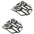 thumbnail image 1 of For Car Autobot Sticker Pair Chrome Finish Pvc Auto Emblems Transformers Autobot Car Accessories, 1 of 4