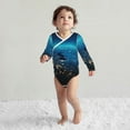 thumbnail image 4 of Xecao Planet Earth Print Baby unisex-baby Cotton Long-sleeve Bodysuits-3 Months, 4 of 6