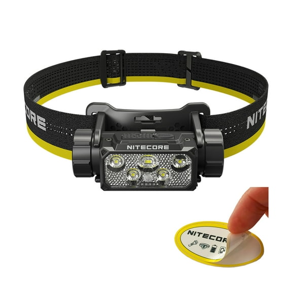 Nitecore HC70 UHE 1600 Lumen Rechargeable Headlamp with Extra Long Runtime   Nitecore Sticker