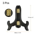 thumbnail image 2 of 4" Easel Plate Holder, Wooden Folding Display Stand Black for Decorative Picture Frame, 3 Pack, 2 of 7