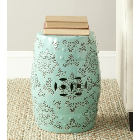 Safavieh Floral Medallion Indoor/Outdoor Garden Patio Stool, Blue