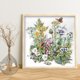 thumbnail image 4 of Cuadros Decorativos Conjunto de arte de costura estampado de arbustos de flores de bordado parcial de punto de cruz 11CT JShteea Nuevos Originales, 4 of 9