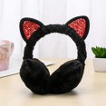 thumbnail image 2 of Casque d'Écoute en Peluche Oreilles de Chat Mignon d'Hiver, 2 of 7