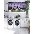 thumbnail image 4 of Gnomes Halloween Kitchen Valances for Windows Purple Pumpkin Black Cat Bat Valance Curtains&nbsp; for Kitchen /Living Room/Bedroom/ Bathroom Decor, 42"x12 " ,Rod Pocket 1 Panel,, 4 of 7