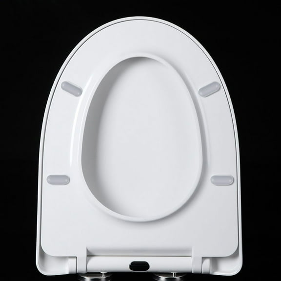 ULTNICE Toilet Seat Bumpers Grey 8Pcs 1.8x0.8x0.4In