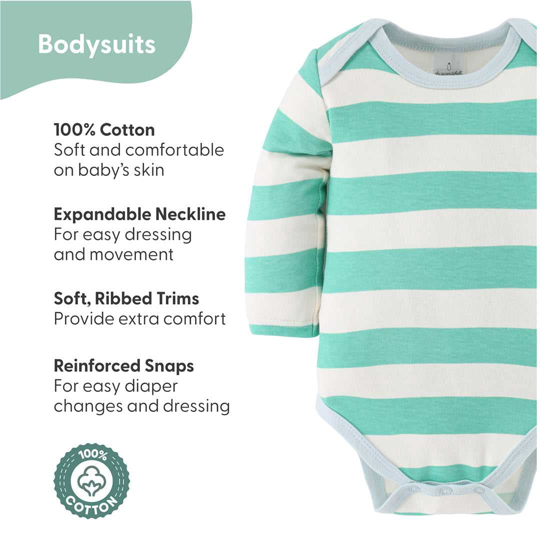 The Peanutshell Newborn Baby Layette Gift Set for Baby Boys, Happy Camper, 30 Essential Pieces, 0-3 Months