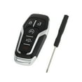 thumbnail image 1 of Unique Bargains Key Shell Case for Ford F-150 2015-2017 for Ford F-250 Super Duty 2015-2017 Keyless Entry Remote Key Fob Replacement Case 5 Button M3N-A2C31243300, 1 of 7
