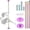 Colorful, variant on AW 12 FT Spinning Static Dancing Pole Kit w/Extensions Fitness Dance